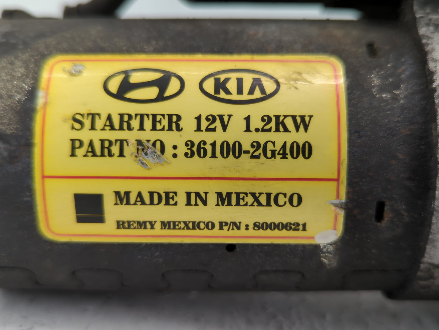 2014-2016 Hyundai Santa Fe Car Starter Motor Solenoid OEM P/N:36100-2G400 Fits Fits 2014 2015 2016 OEM Used Auto Parts - Oem