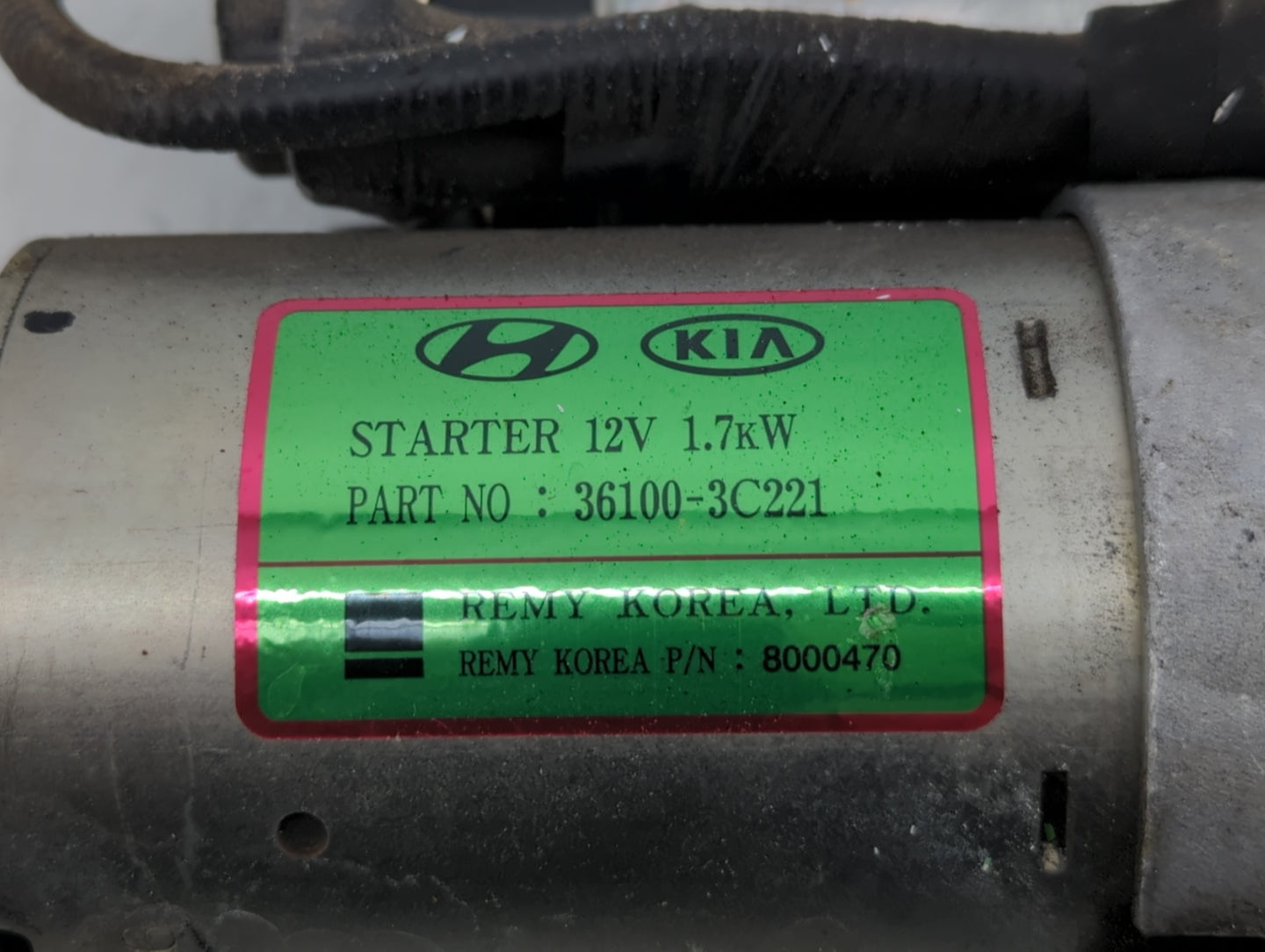 2013-2015 Hyundai Santa Fe Car Starter Motor Solenoid OEM P/N:36100-3C260 Fits Fits 2012 2013 2014 2015 2016 OEM Used Auto P