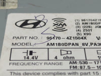 2015-2016 Hyundai Santa Fe Radio AM FM Cd Player Receiver Replacement P/N:96170-4Z1504X Fits Fits 2015 2016 OEM Used Auto Pa