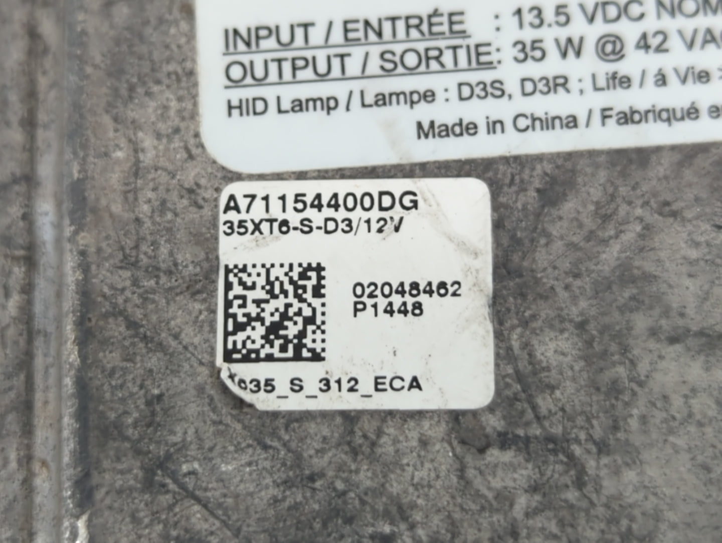 2013-2016 Hyundai Santa Fe Headlight Ballast Head Light - Oemusedautoparts1.com