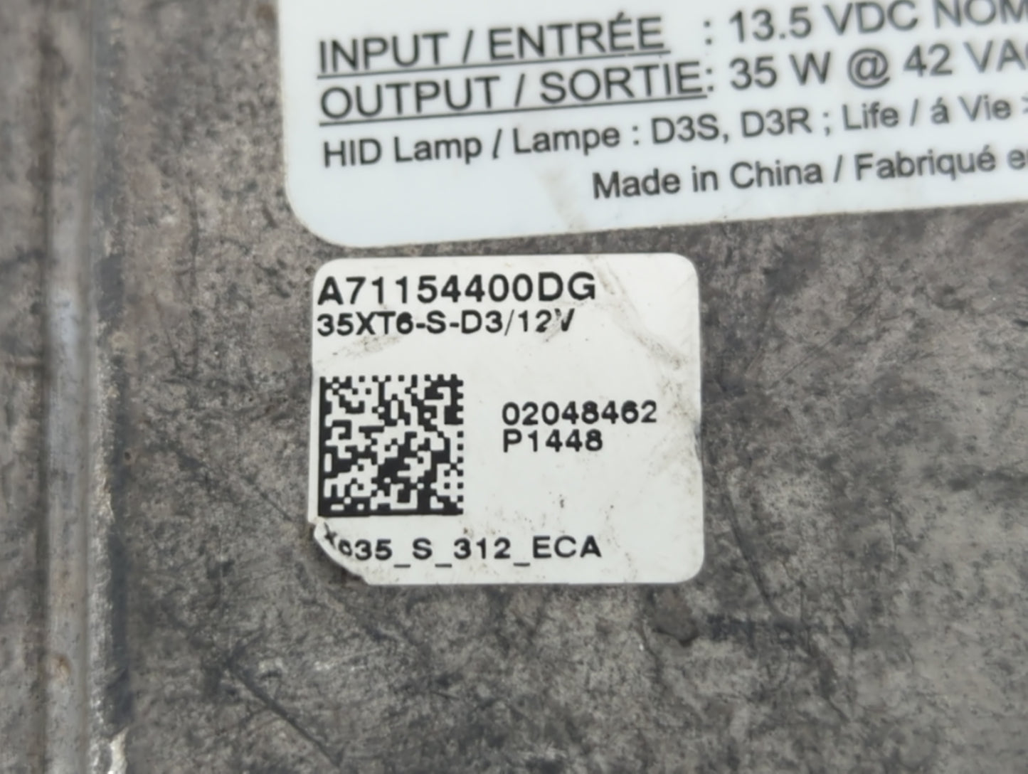 2013-2016 Hyundai Santa Fe Headlight Ballast Head Light - Oemusedautoparts1.com
