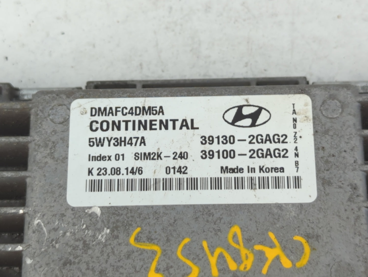 2015 Hyundai Santa Fe PCM Engine Control Computer ECU ECM PCU OEM P/N:39130-2GAG2 39100-2GAG2 Fits OEM Used Auto Parts - Oem