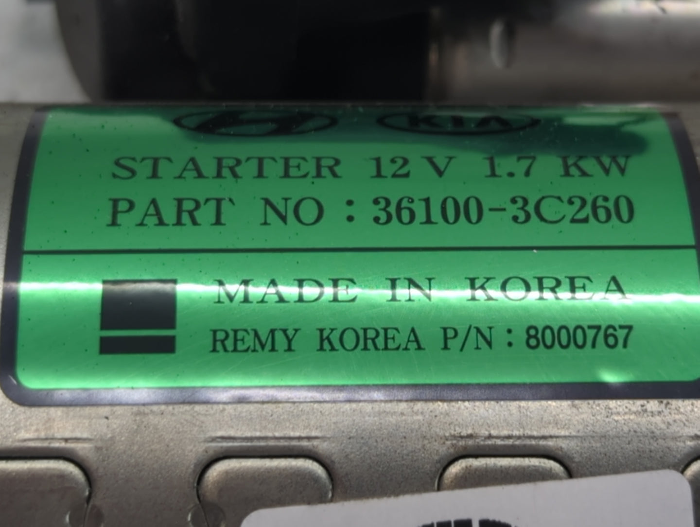 2013-2015 Hyundai Santa Fe Car Starter Motor Solenoid OEM P/N:8000767 36100-3C260 Fits Fits 2012 2013 2014 2015 2016 OEM Use
