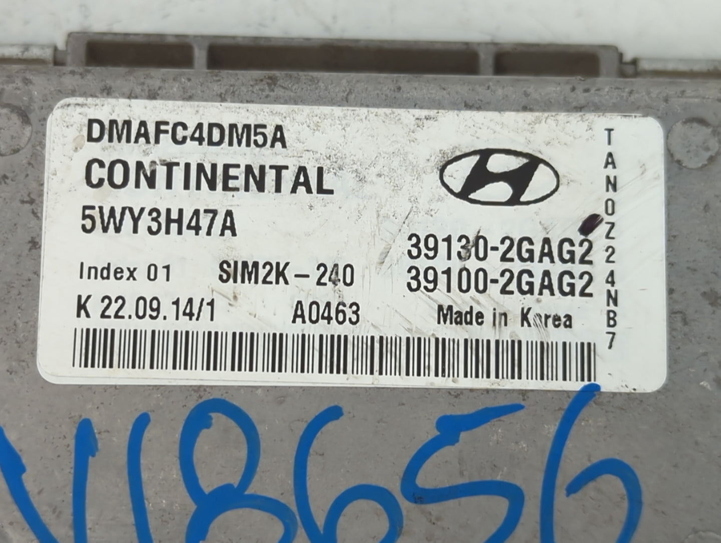 2015 Hyundai Santa Fe PCM Engine Control Computer ECU ECM PCU OEM P/N:39130-2GAG2 Fits OEM Used Auto Parts - Oemusedautopart