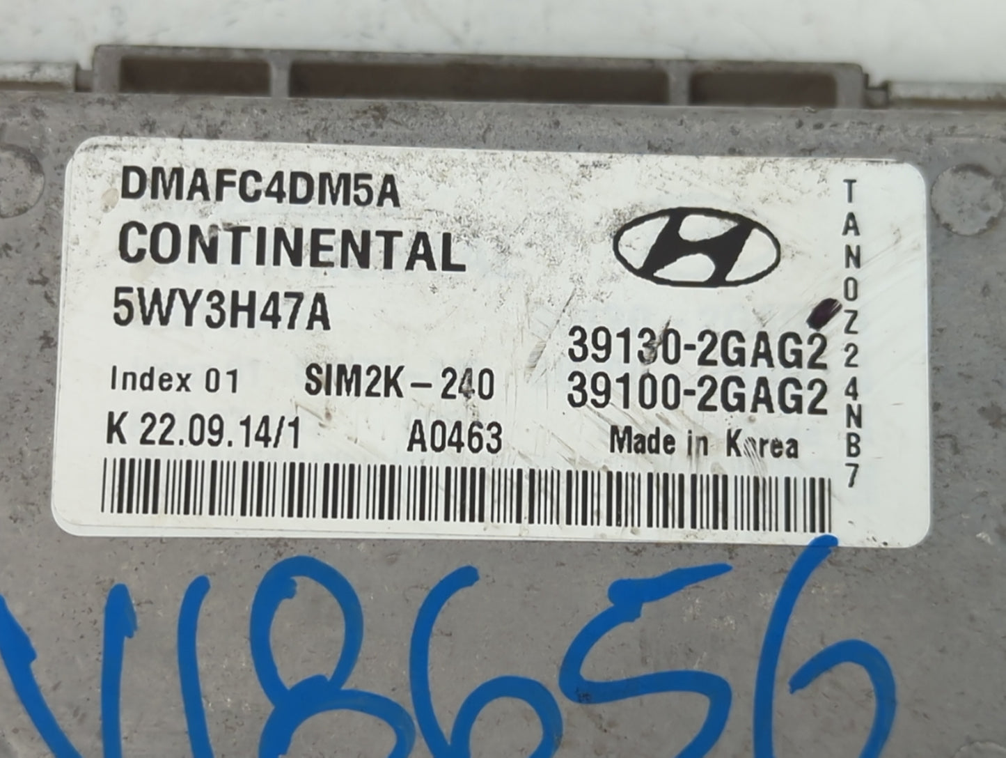 2015 Hyundai Santa Fe PCM Engine Control Computer ECU ECM PCU OEM P/N:39130-2GAG2 Fits OEM Used Auto Parts - Oemusedautopart