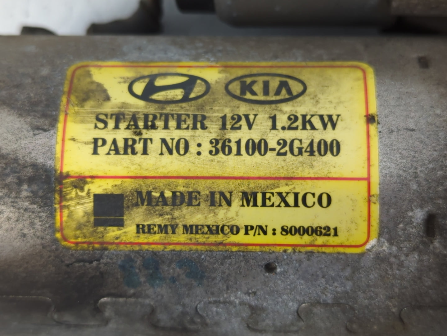 2014-2016 Hyundai Santa Fe Car Starter Motor Solenoid OEM P/N:36100-2G400 Fits Fits 2014 2015 2016 OEM Used Auto Parts - Oem