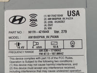 2015-2016 Hyundai Santa Fe Radio AM FM Cd Player Receiver Replacement P/N:96170-4Z1504X Fits Fits 2015 2016 OEM Used Auto Pa