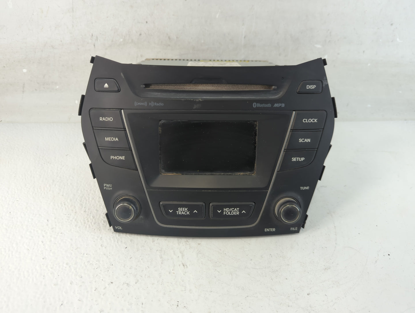 2015-2016 Hyundai Santa Fe Radio AM FM Cd Player Receiver Replacement P/N:96180-4Z1024X Fits Fits 2015 2016 OEM Used Auto Pa