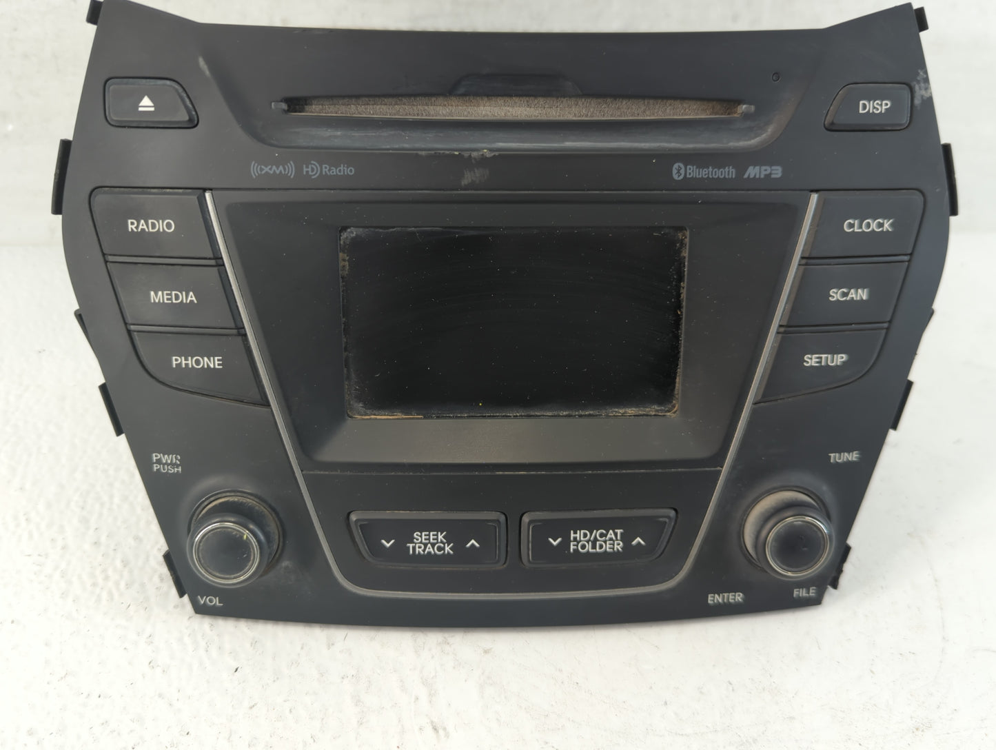 2015-2016 Hyundai Santa Fe Radio AM FM Cd Player Receiver Replacement P/N:96180-4Z1024X Fits Fits 2015 2016 OEM Used Auto Pa