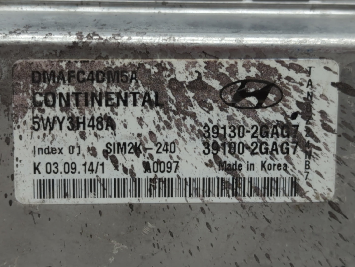 2015 Hyundai Santa Fe Sport PCM Engine Control Computer ECU ECM PCU OEM P/N:39100-2GAG7 39130-2GAG7, 39100-2GAG5, 39130-2GAG