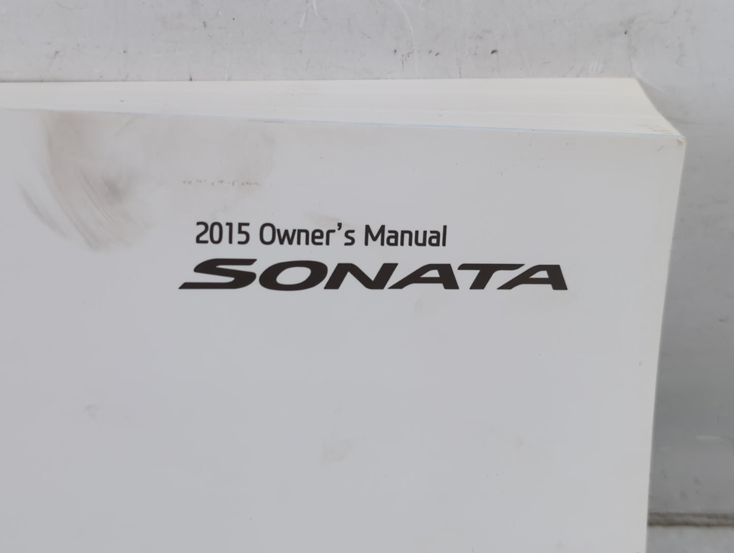2015 Hyundai Sonata Owners Manual Book Guide P/N:FC10-EU48E OEM Used Auto Parts - Oemusedautoparts1.com