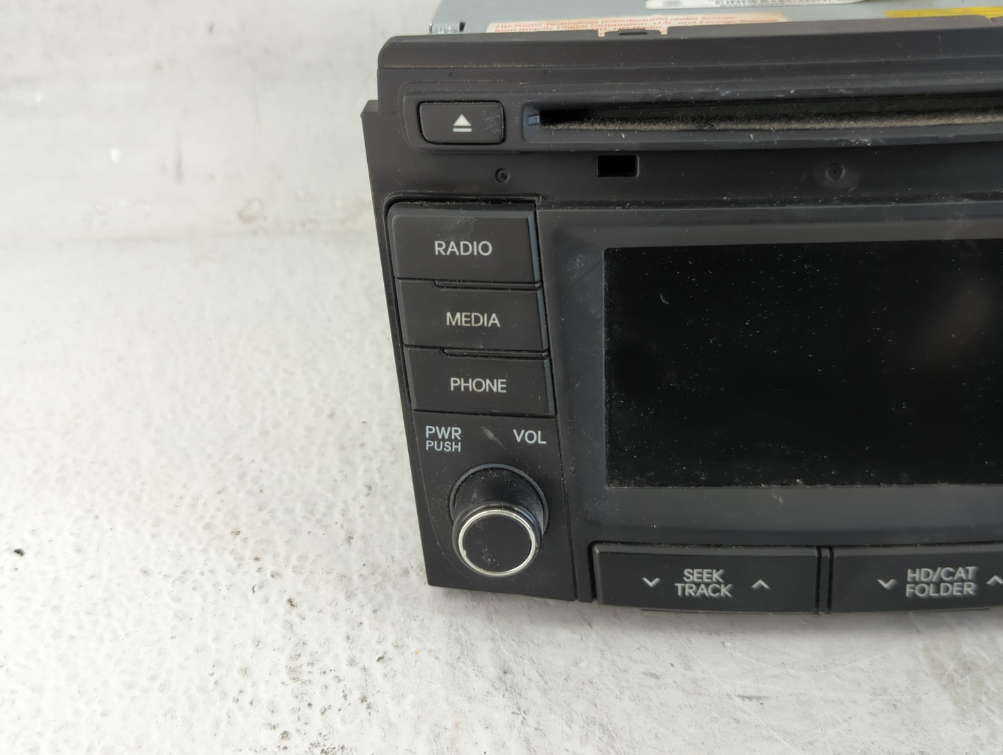 2014-2015 Hyundai Sonata Radio AM FM Cd Player Receiver Replacement P/N:96180-3Q8004X Fits Fits 2014 2015 OEM Used Auto Part