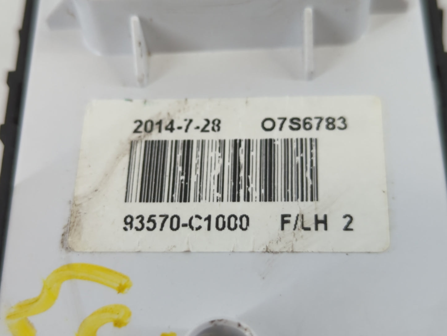 2015-2019 Hyundai Sonata Master Power Window Switch Replacement Driver Side Left P/N:93570-C1000 Fits OEM Used Auto Parts - 