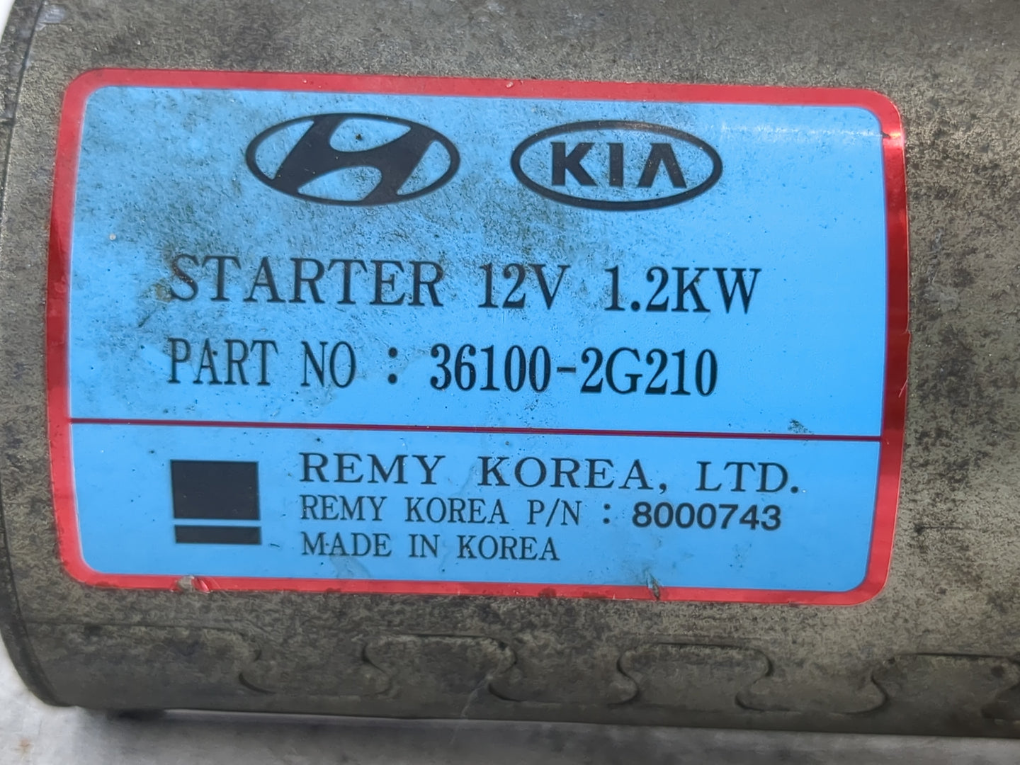 2008-2015 Hyundai Sonata Car Starter Motor Solenoid OEM P/N:36100-2G210 Fits Fits 2008 2009 2010 2011 2012 2013 2014 2015 20