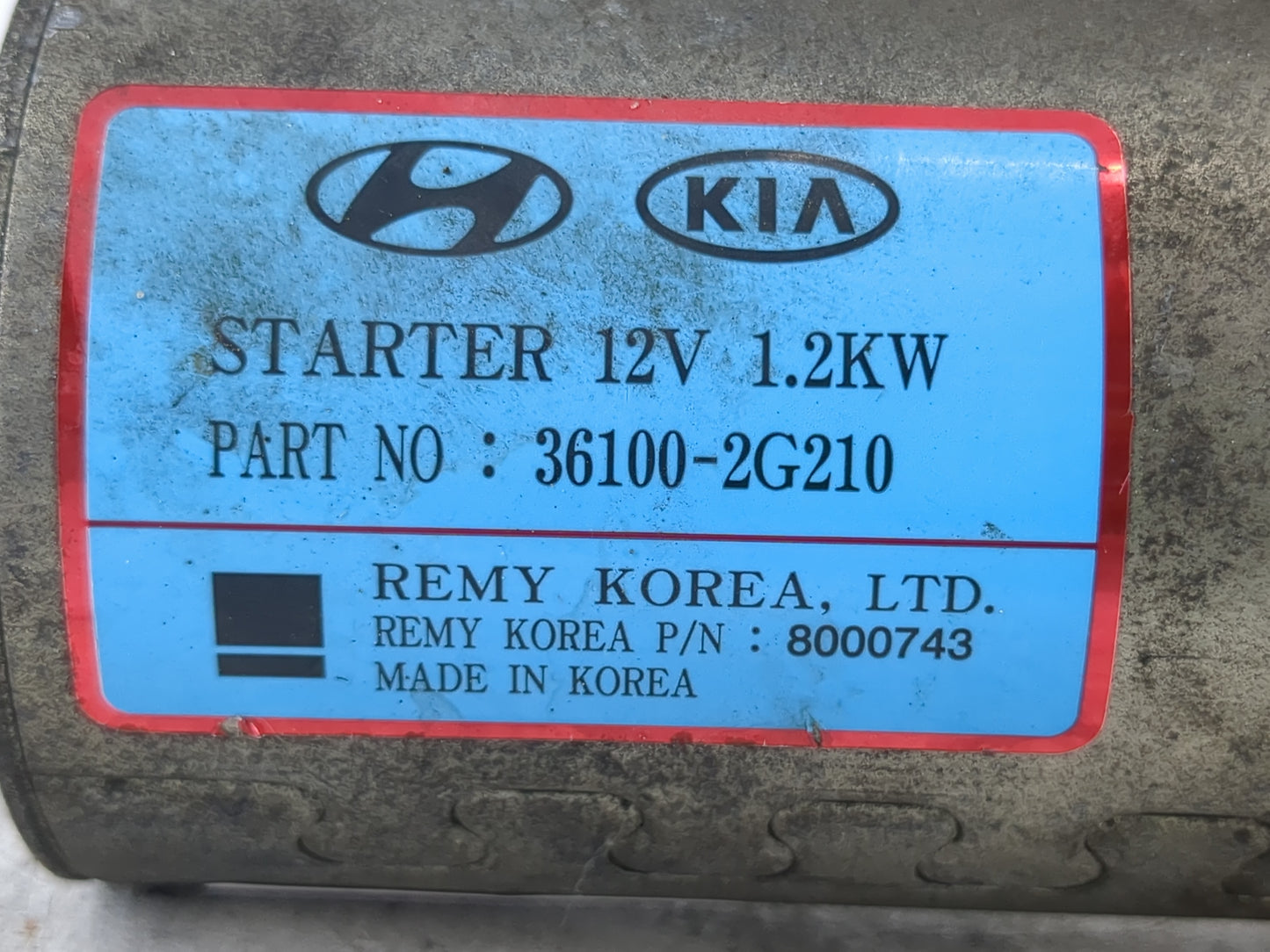 2008-2015 Hyundai Sonata Car Starter Motor Solenoid OEM P/N:36100-2G210 Fits Fits 2008 2009 2010 2011 2012 2013 2014 2015 20