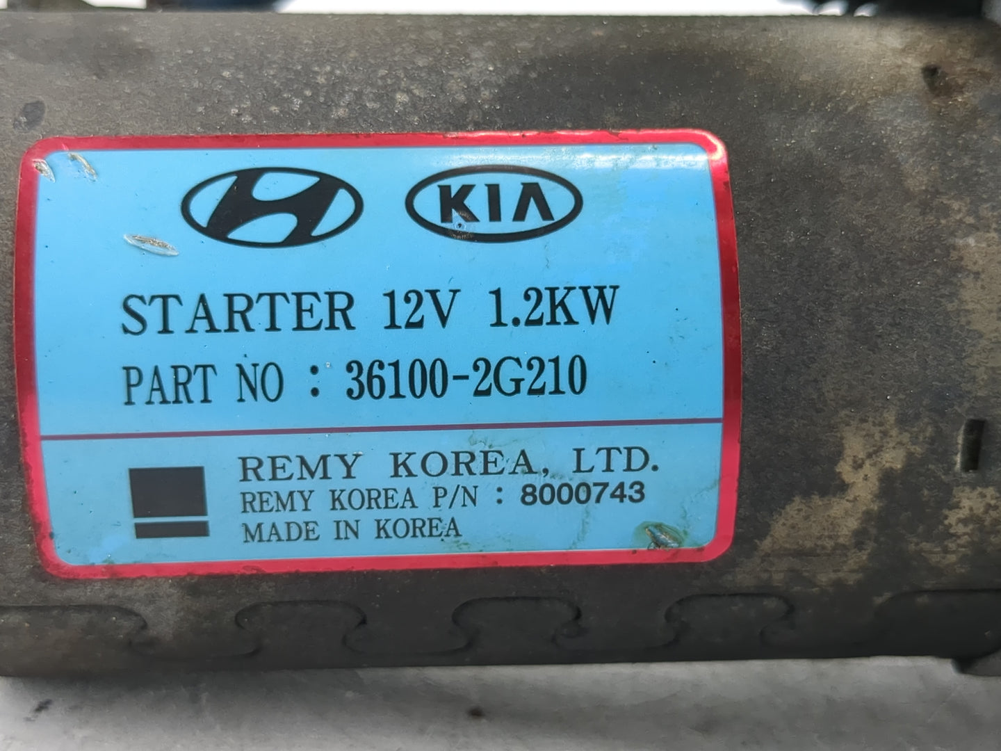 2008-2015 Hyundai Sonata Car Starter Motor Solenoid OEM P/N:36100-2G210 Fits Fits 2008 2009 2010 2011 2012 2013 2014 2015 20
