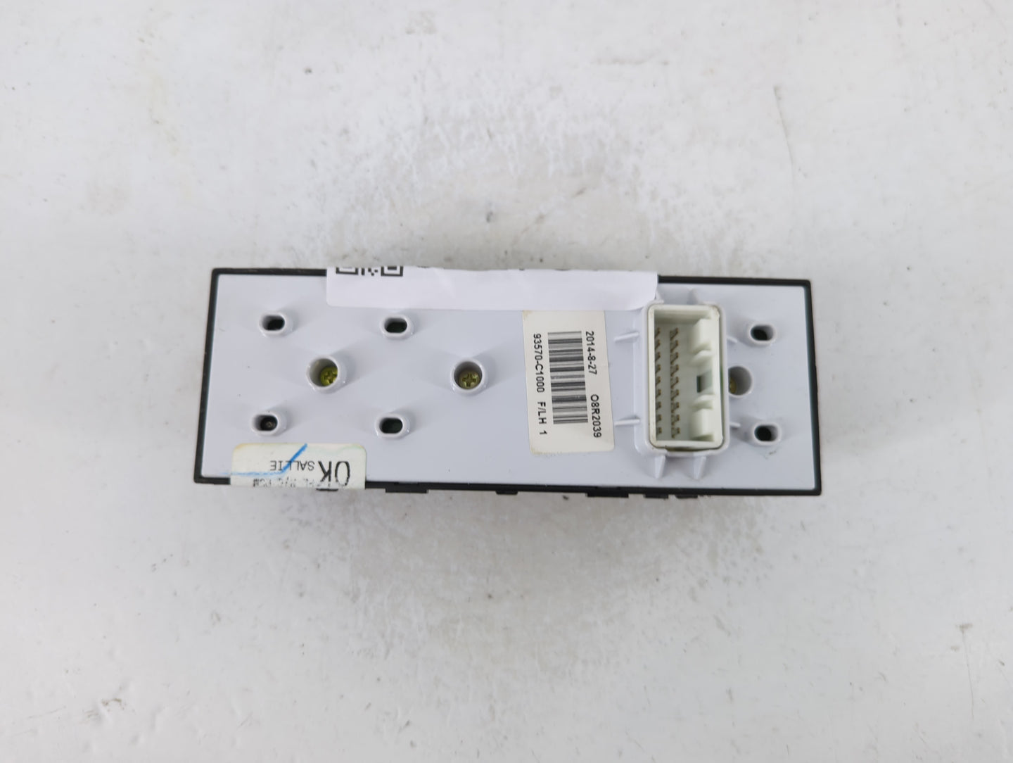 2015-2019 Hyundai Sonata Master Power Window Switch Replacement Driver Side Left P/N:93570-C1000 Fits OEM Used Auto Parts - 