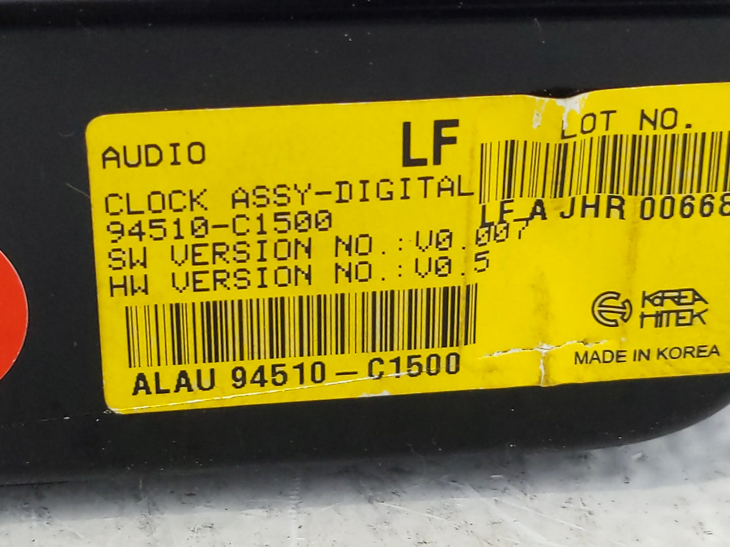 2015-2017 Hyundai Sonata Climate Control Module Temperature AC/Heater Replacement P/N:94510-C1500 Fits Fits 2015 2016 2017 O