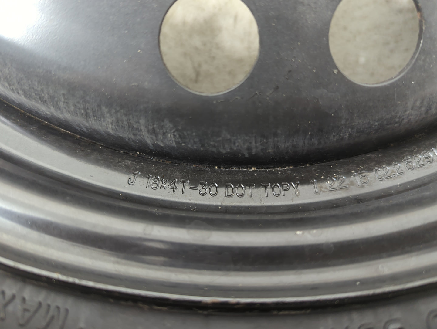2015-2022 Hyundai Sonata Spare Donut Tire Wheel Rim Oem 1128519 - Oemusedautoparts1.com