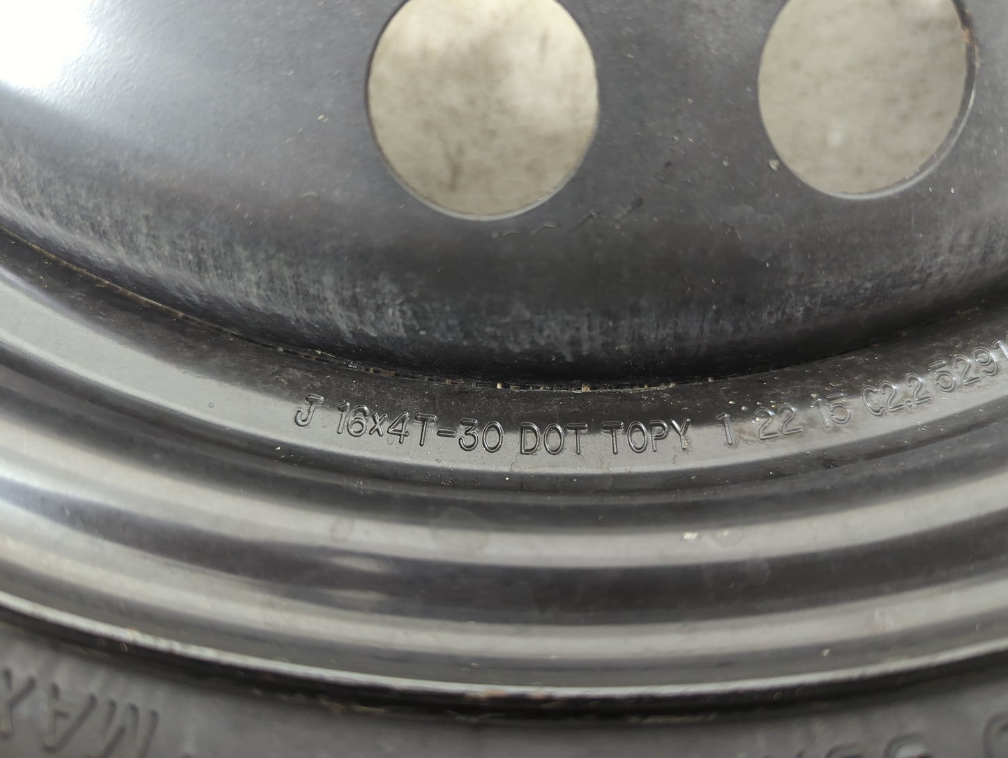 2015-2022 Hyundai Sonata Spare Donut Tire Wheel Rim Oem 1128519 - Oemusedautoparts1.com