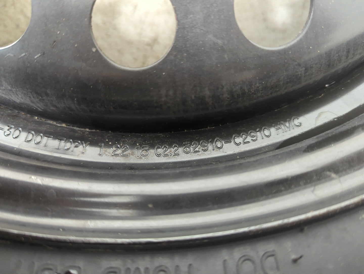 2015-2022 Hyundai Sonata Spare Donut Tire Wheel Rim Oem 1128519 - Oemusedautoparts1.com