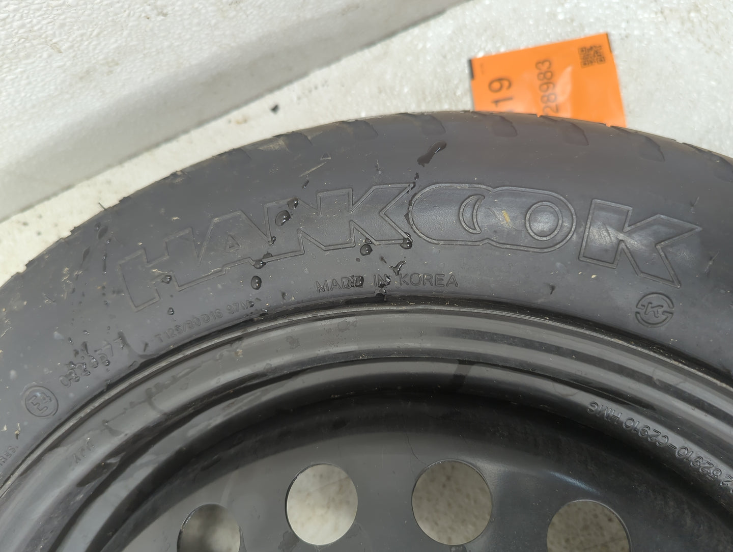 2015-2022 Hyundai Sonata Spare Donut Tire Wheel Rim Oem 1128519 - Oemusedautoparts1.com