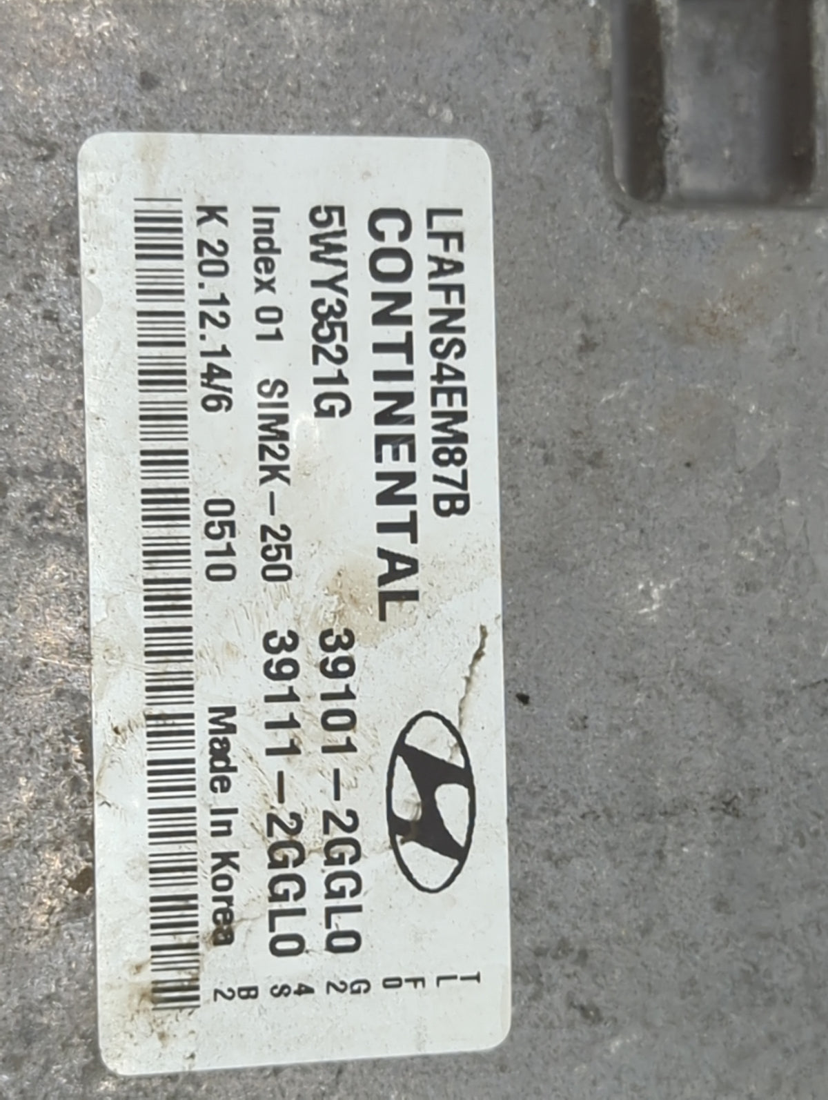 2015-2017 Hyundai Sonata PCM Engine Control Computer ECU ECM PCU OEM P/N:39101-2GGL0 39111-2GGL0 Fits Fits 2015 2016 2017 OE