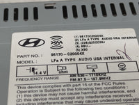 2015 Hyundai Sonata Radio AM FM Cd Player Receiver Replacement P/N:96170-C20004X Fits OEM Used Auto Parts - Oemusedautoparts