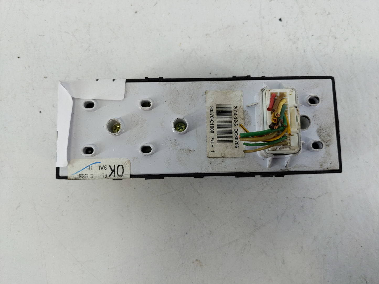 2015-2019 Hyundai Sonata Master Power Window Switch Replacement Driver Side Left P/N:93570-C1000 Fits OEM Used Auto Parts - 
