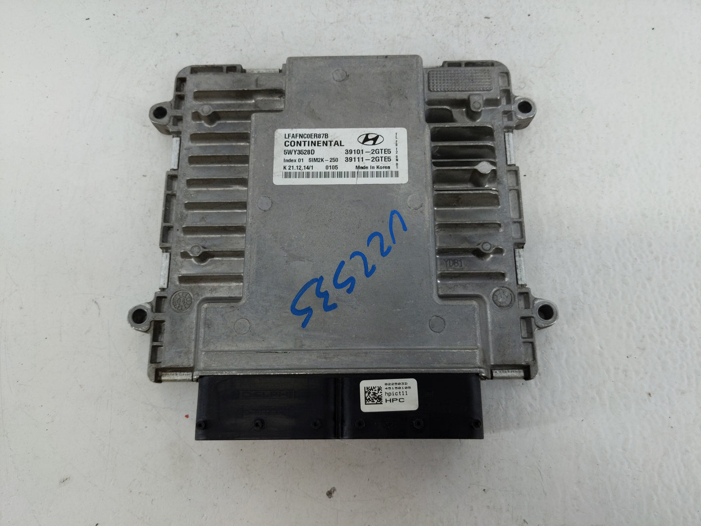 2015 Hyundai Sonata PCM Engine Control Computer ECU ECM PCU OEM P/N:39111-2GTE5 39101-2GTE5 Fits OEM Used Auto Parts - Oemus