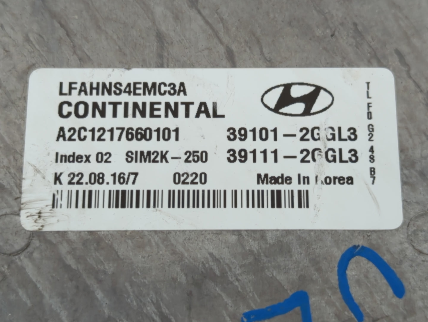 2015-2017 Hyundai Sonata PCM Engine Control Computer ECU ECM PCU OEM P/N:39111-2GGL0 39101-2GGL0 Fits Fits 2015 2016 2017 OE
