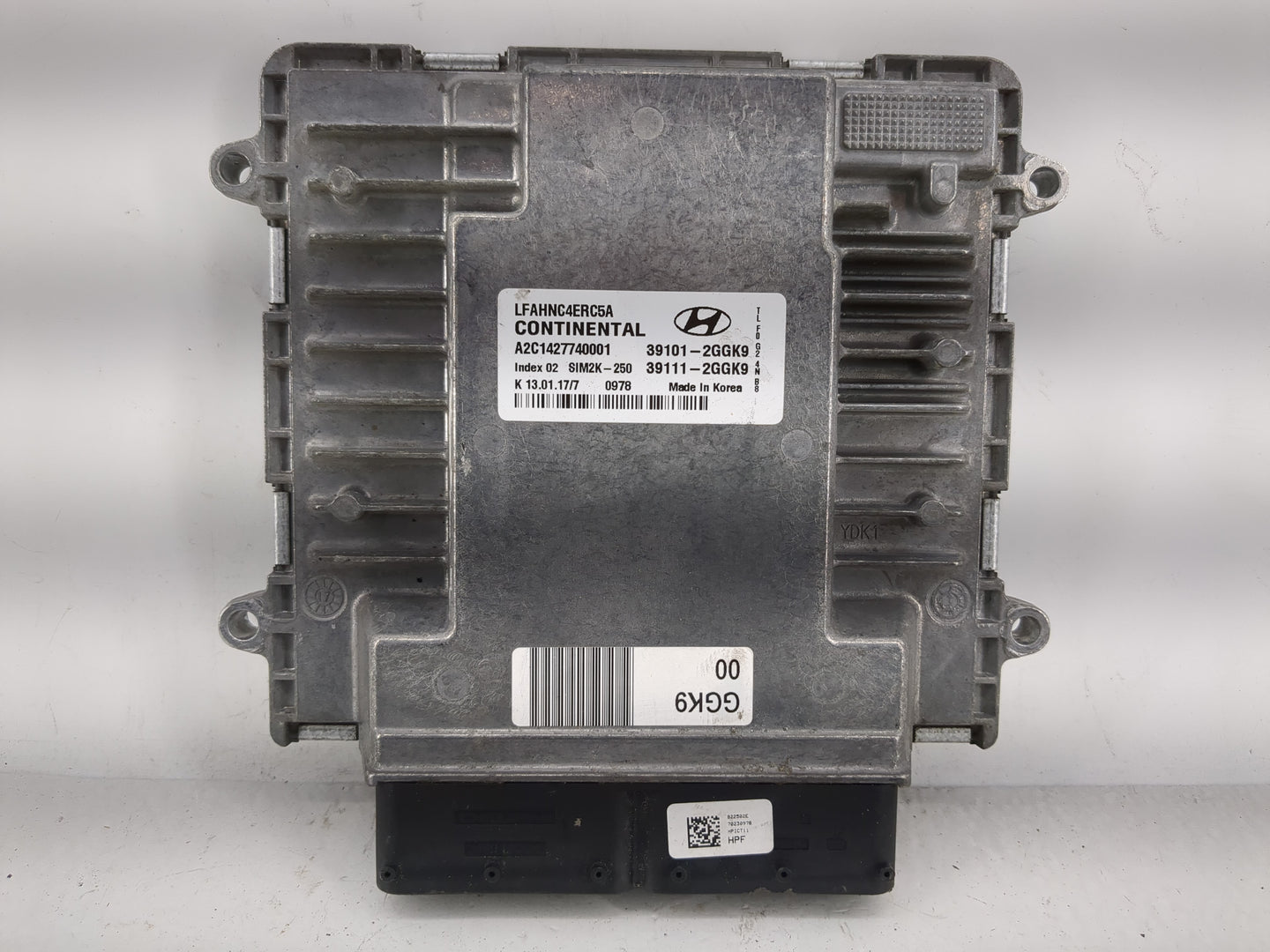 2015-2017 Hyundai Sonata PCM Engine Control Computer ECU ECM PCU OEM P/N:39101-2GGK5 Fits Fits 2015 2016 2017 OEM Used Auto 