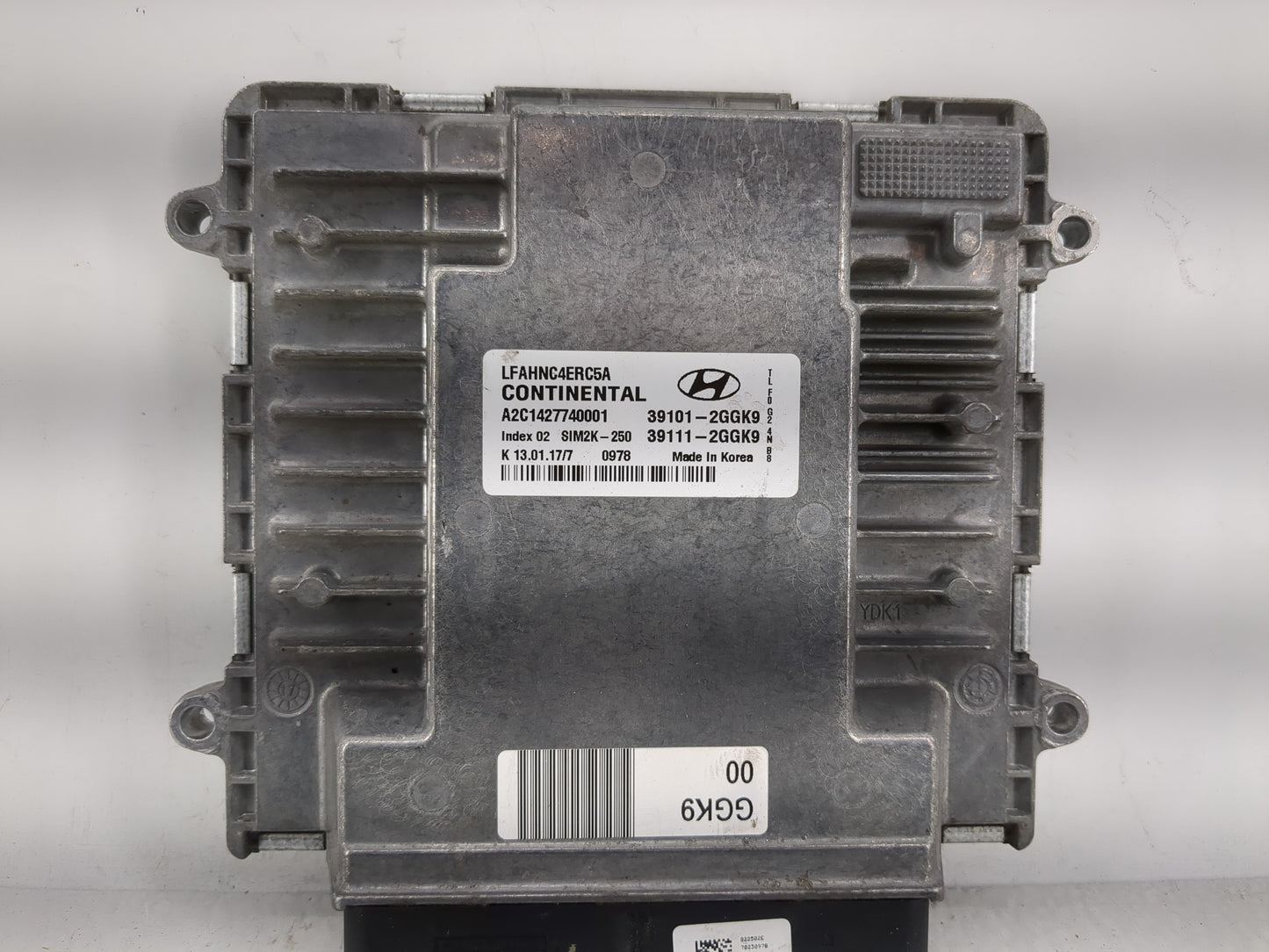 2015-2017 Hyundai Sonata PCM Engine Control Computer ECU ECM PCU OEM P/N:39101-2GGK5 Fits Fits 2015 2016 2017 OEM Used Auto 