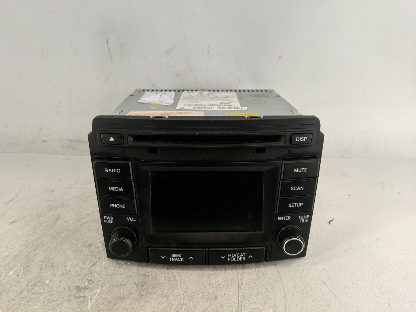 2014-2015 Hyundai Sonata Radio AM FM Cd Player Receiver Replacement P/N:96180-3Q8004X Fits Fits 2014 2015 OEM Used Auto Part