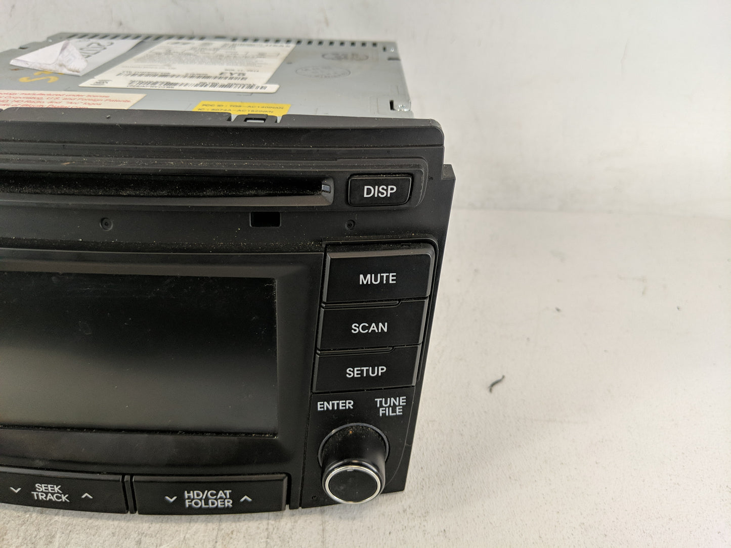2014-2015 Hyundai Sonata Radio AM FM Cd Player Receiver Replacement P/N:96180-3Q8004X Fits Fits 2014 2015 OEM Used Auto Part