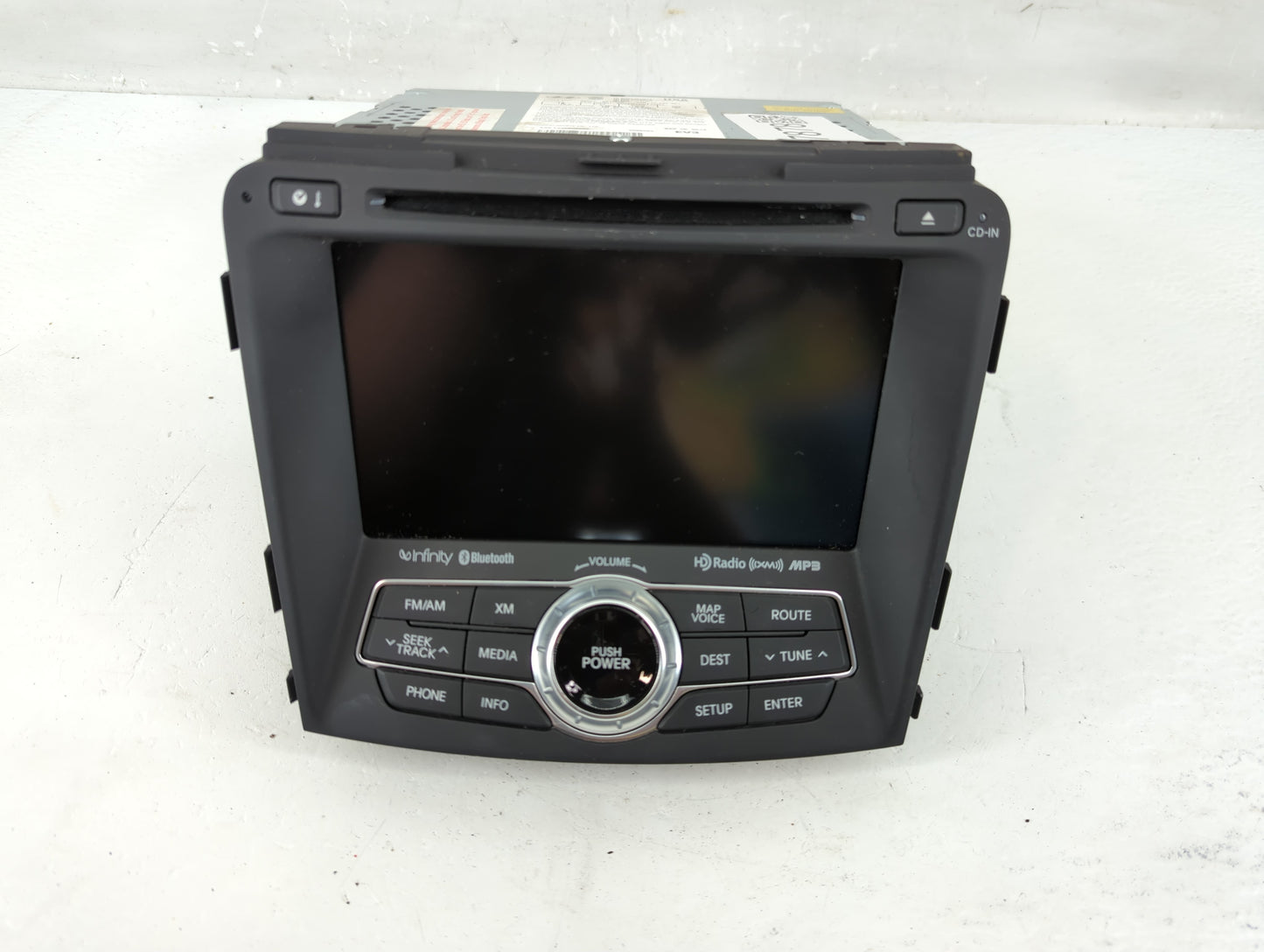 2015 Hyundai Sonata Radio AM FM Cd Player Receiver Replacement P/N:96560-4R7064X Fits OEM Used Auto Parts - Oemusedautoparts