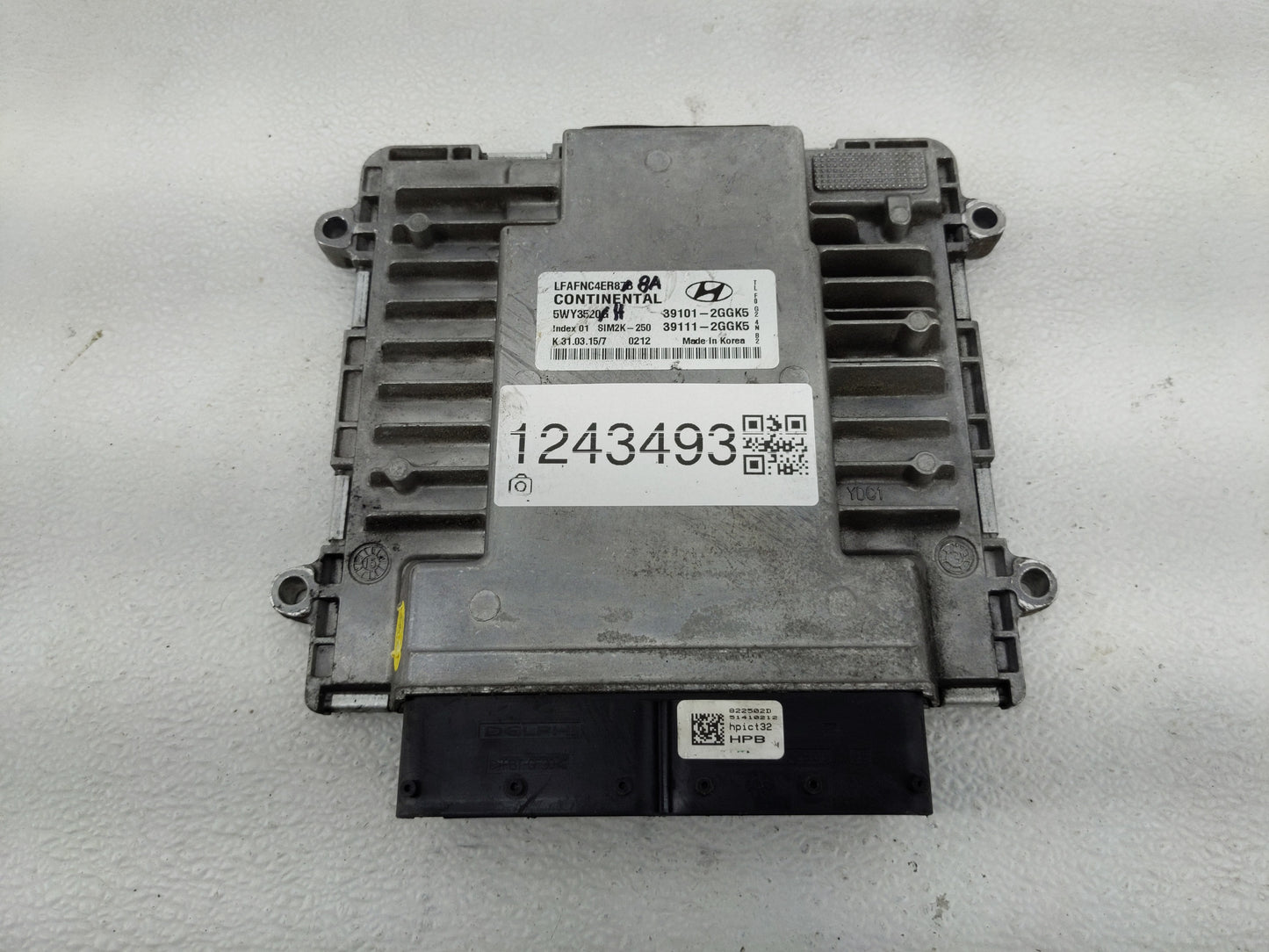 2015 Hyundai Sonata PCM Engine Control Computer ECU ECM PCU OEM P/N:39111-2GGK5 39101-2GGK5 Fits OEM Used Auto Parts - Oemus