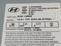 2015 Hyundai Sonata Radio AM FM Cd Player Receiver Replacement P/N:96180C20504X Fits OEM Used Auto Parts - Oemusedautoparts1