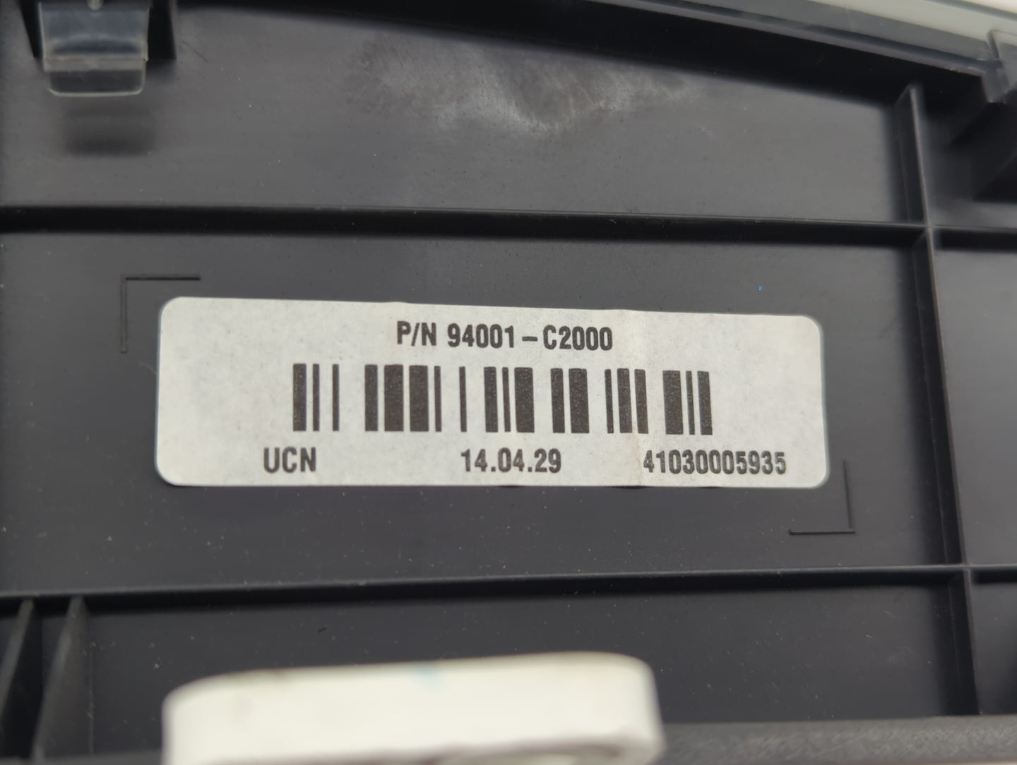 2015 Hyundai Sonata Instrument Cluster Speedometer Gauges P/N:94001-C2000 Fits OEM Used Auto Parts - Oemusedautoparts1.com