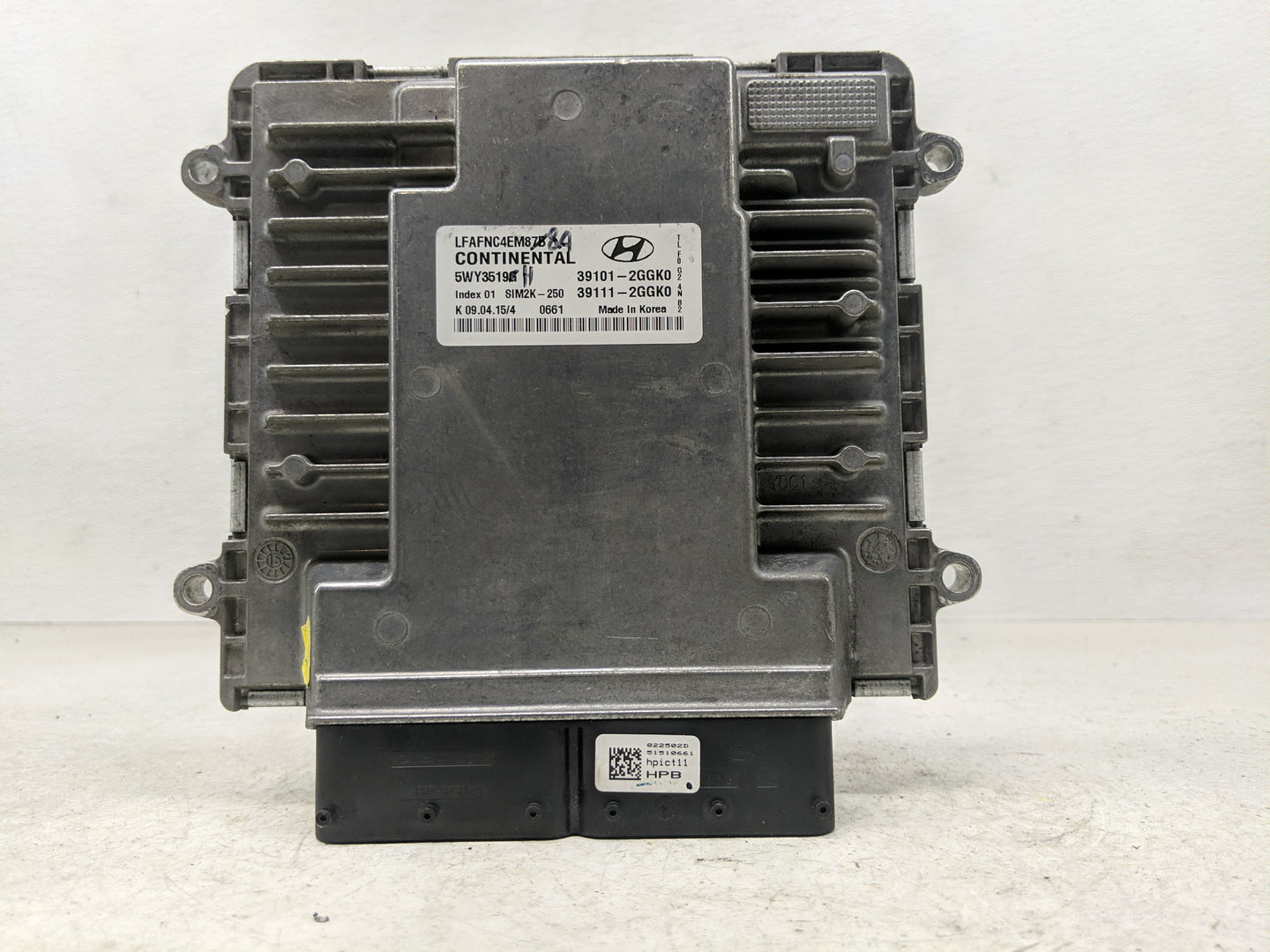 2015-2017 Hyundai Sonata PCM Engine Control Computer ECU ECM PCU OEM P/N:39111-2GGK0 39101-2GGK0 Fits Fits 2015 2016 2017 OE