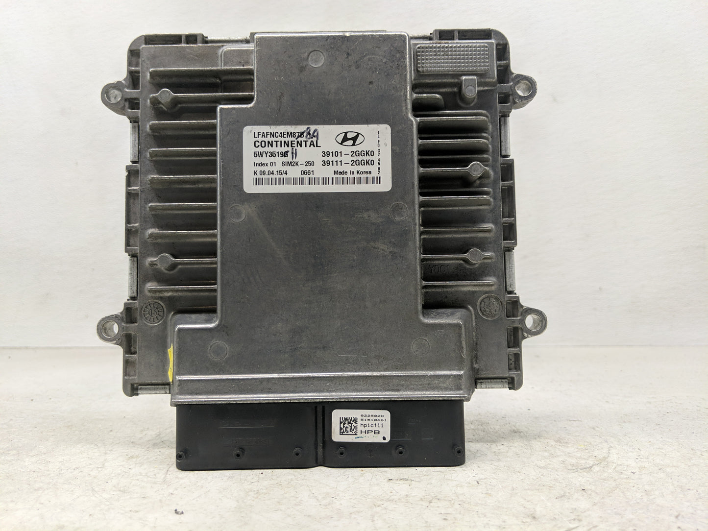 2015-2017 Hyundai Sonata PCM Engine Control Computer ECU ECM PCU OEM P/N:39111-2GGK0 39101-2GGK0 Fits Fits 2015 2016 2017 OE