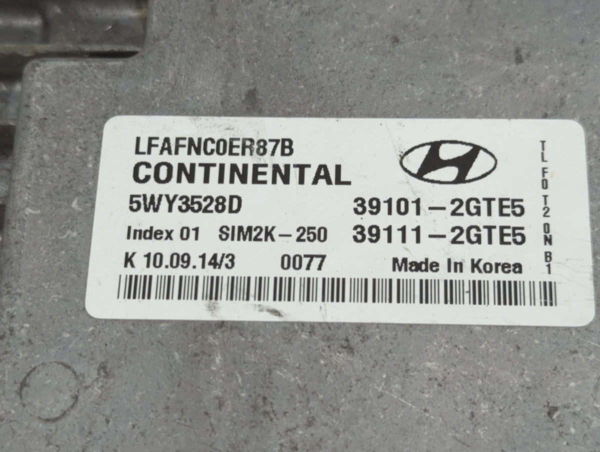 2015-2017 Hyundai Sonata PCM Engine Control Computer ECU ECM PCU OEM P/N:39111-2GTE5 39101-2GTE5 Fits 2015 2016 2017 OEM Use