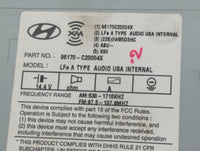 2015 Hyundai Sonata Radio AM FM Cd Player Receiver Replacement P/N:96170-C20004X Fits OEM Used Auto Parts - Oemusedautoparts