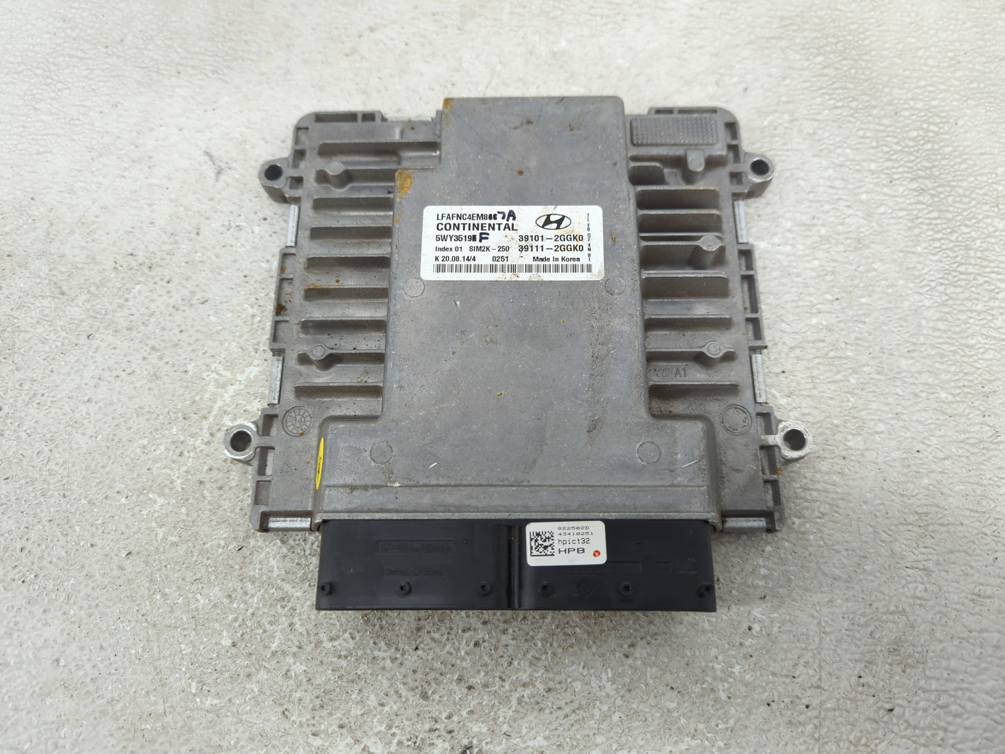 2015-2017 Hyundai Sonata PCM Engine Control Computer ECU ECM PCU OEM P/N:39111-2GGK0 39101-2GGK0 Fits Fits 2015 2016 2017 OE
