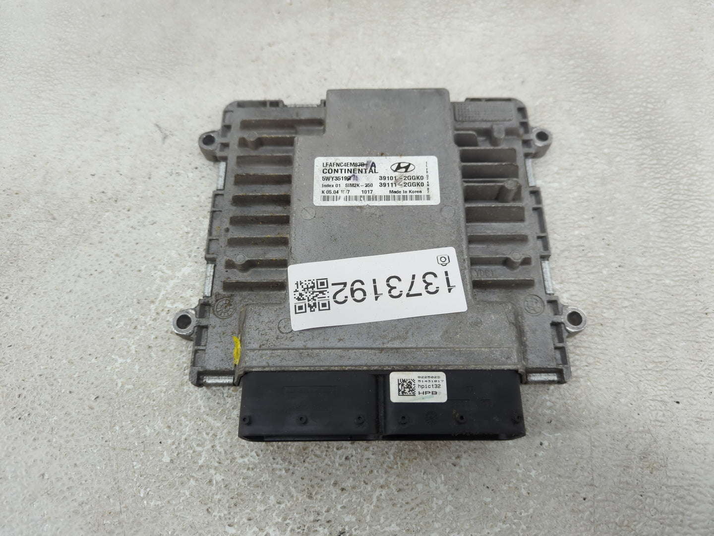 2015-2017 Hyundai Sonata PCM Engine Control Computer ECU ECM PCU OEM P/N:39111-2GGK0 39101-2GGK0 Fits Fits 2015 2016 2017 OE