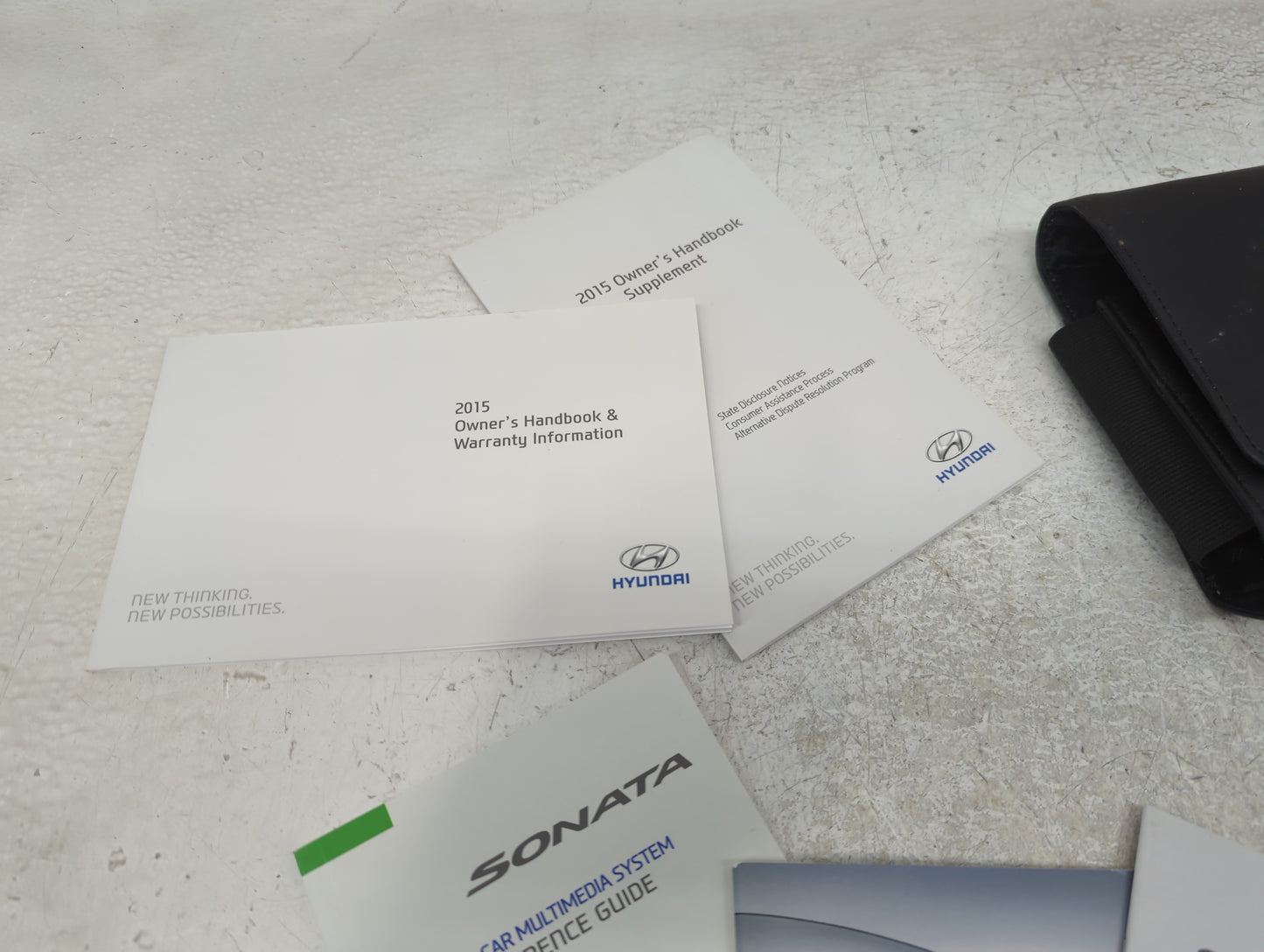 2015 Hyundai Sonata Owners Manual Book Guide P/N:FC10-EU40F OEM Used Auto Parts - Oemusedautoparts1.com