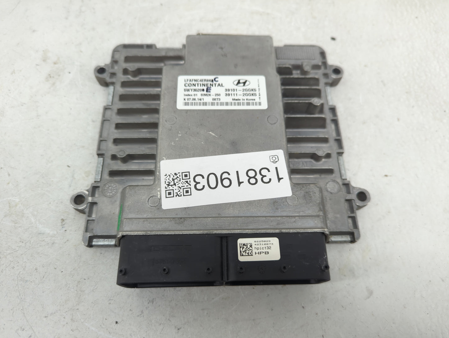 2015-2017 Hyundai Sonata PCM Engine Control Computer ECU ECM PCU OEM P/N:39111-2GGK5 39101-2GGK5 Fits Fits 2015 2016 2017 OE