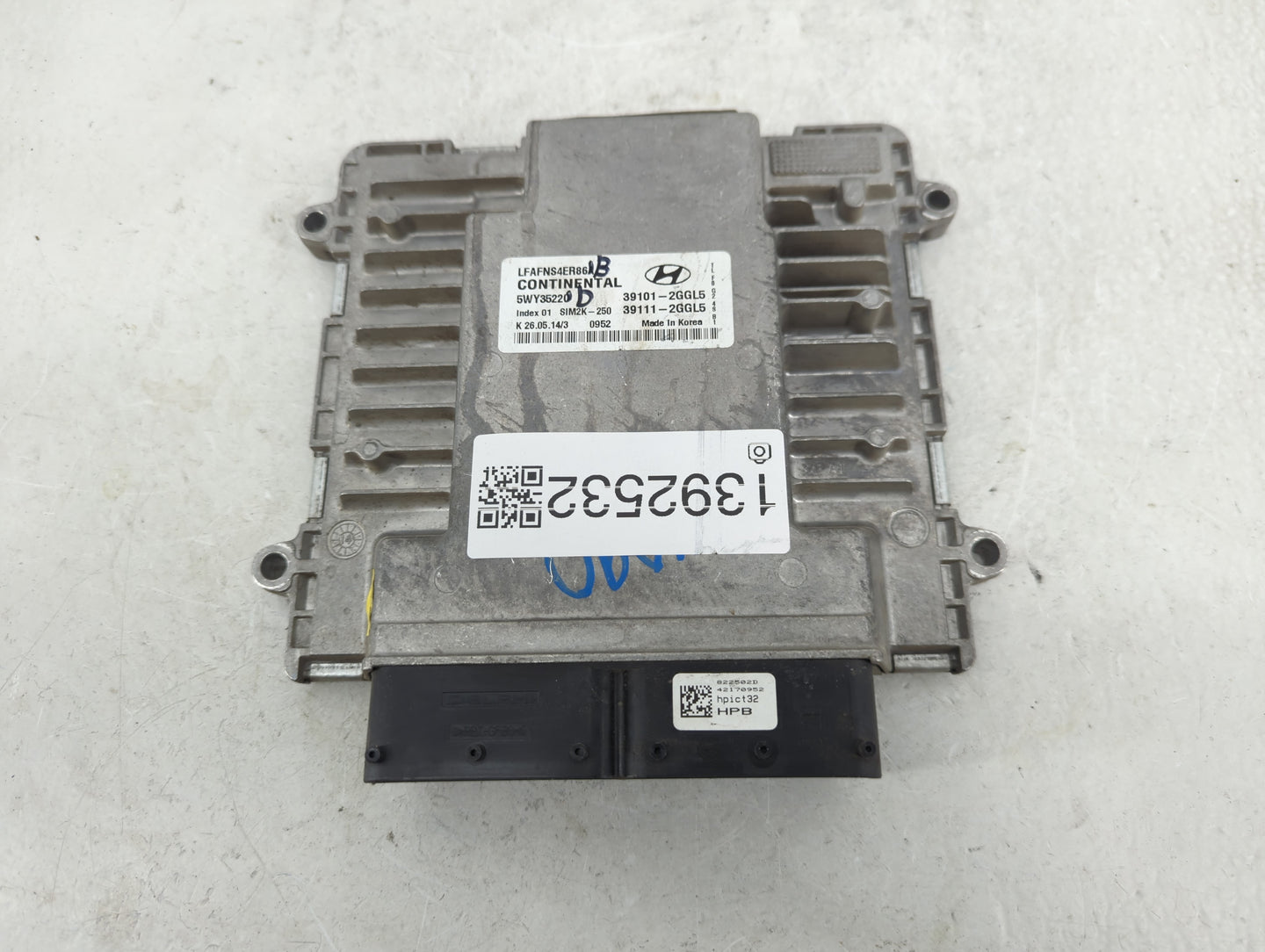 2015-2017 Hyundai Sonata PCM Engine Control Computer ECU ECM PCU OEM P/N:39111-2GGL5 39101-2GGL5 Fits Fits 2015 2016 2017 OE