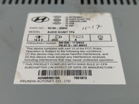 2012-2015 Hyundai Sonata Radio AM FM Cd Player Receiver Replacement P/N:96180-3Q600 Fits Fits 2012 2013 2014 2015 OEM Used A