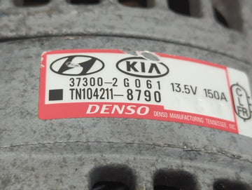 2015-2019 Hyundai Sonata Alternator Replacement Generator Charging Assembly Engine OEM P/N:37300-2G61 Fits OEM Used Auto Parts